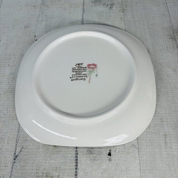 Sango Quadrille ANASTASIA  Andre Richard Floral Oriental Salad Plate Set 4 FLAW - Picture 7 of 16